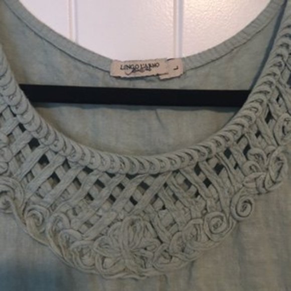 Lungo L'Arno Linen Shift Dress, sz M - Picture 2 of 12